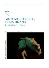 INDEX #038 Mara Mattuusschka / Chris Haring - Burning Down the Palace